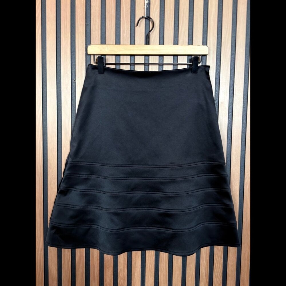 JS Collection Skirt 4 Womens Black Skater Layered A Line Mini Skater